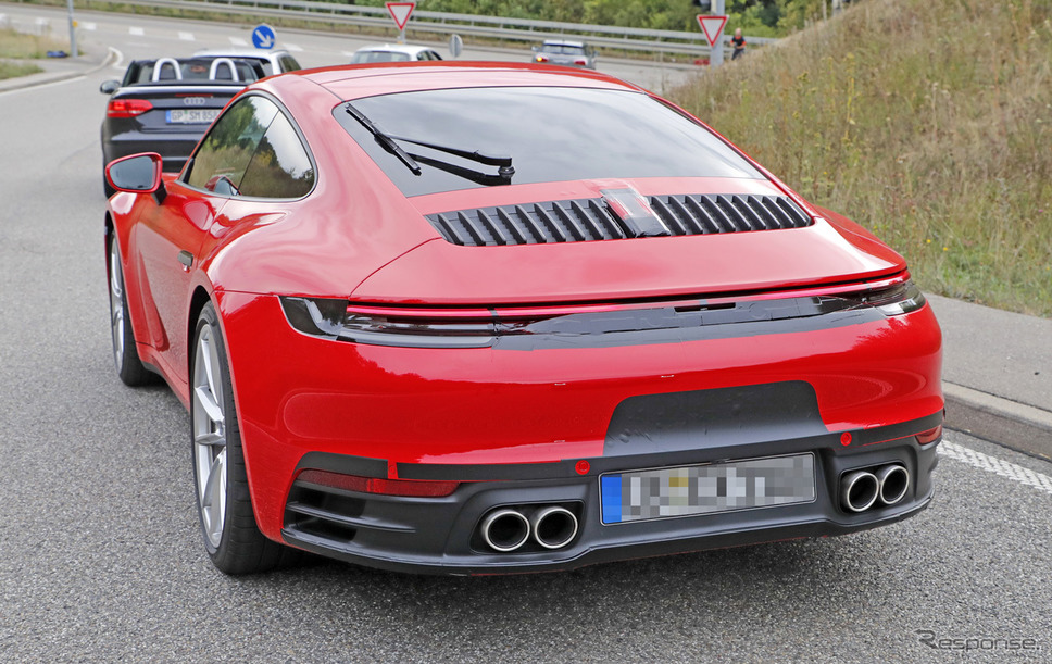 ポルシェ 911 新型(911カレラS)スクープ写真《APOLLO NEWS SERVICE》