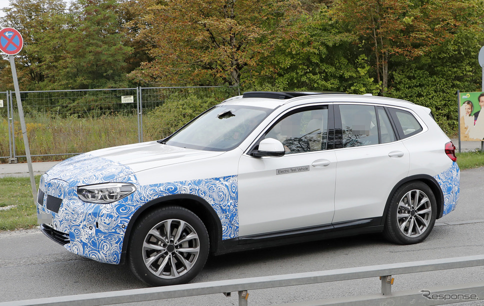 BMW iX3 スクープ写真《APOLLO NEWS SERVICE》