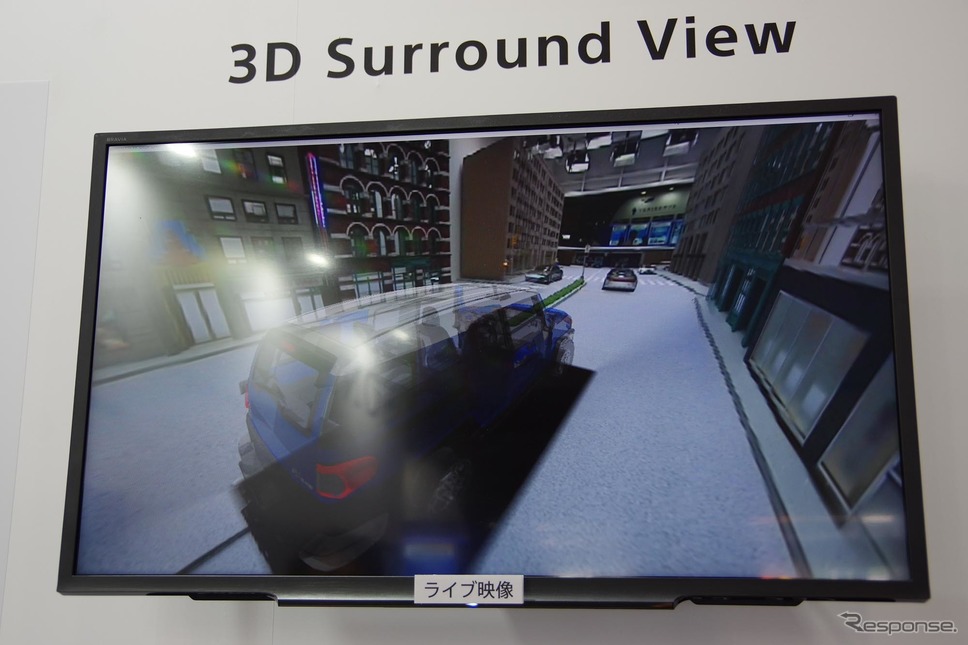 イメージセンサーによる自動運転ソリューションを提案するソニー(名古屋オートモーティブワールド)《撮影 宮崎壮人》