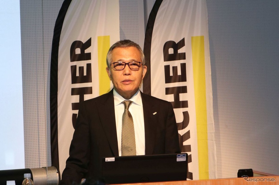 ケルヒャージャパン 代表取締役社長 佐藤八郎氏《撮影 中尾真二》
