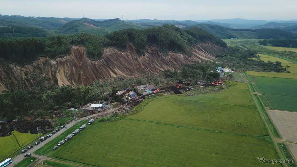 平成30年北海道胆振東部地震(9月7日、北海道厚真町) (c) Getty Images