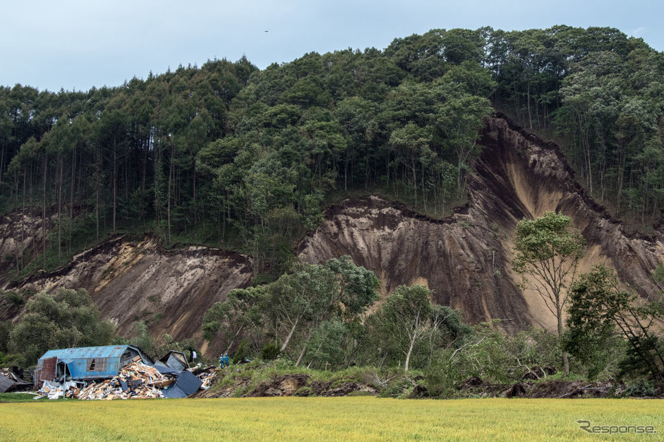 平成30年北海道胆振東部地震(9月7日、北海道厚真町) (c) Getty Images