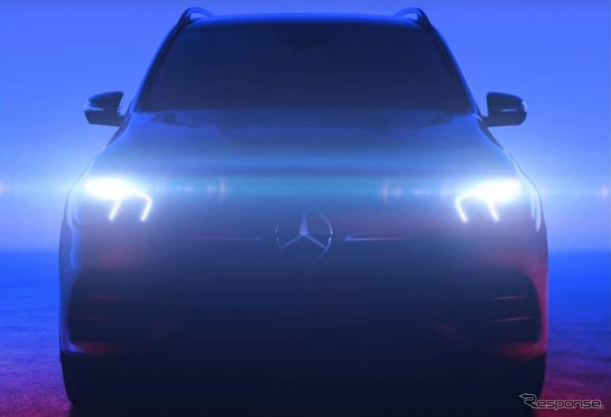 メルセデスベンツGLE新型のティザーイメージ