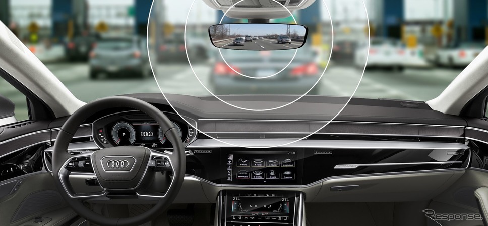 アウディ e-tron の高速道路の通行料金決済システムのイメージ