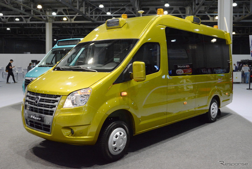 GAZガゼール・ネクストの自動運転車《撮影 古庄速人》