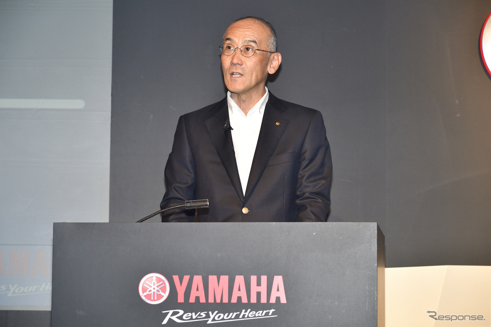 ヤマハ発動機 日高祥博代表取締役社長《撮影 雪岡直樹》