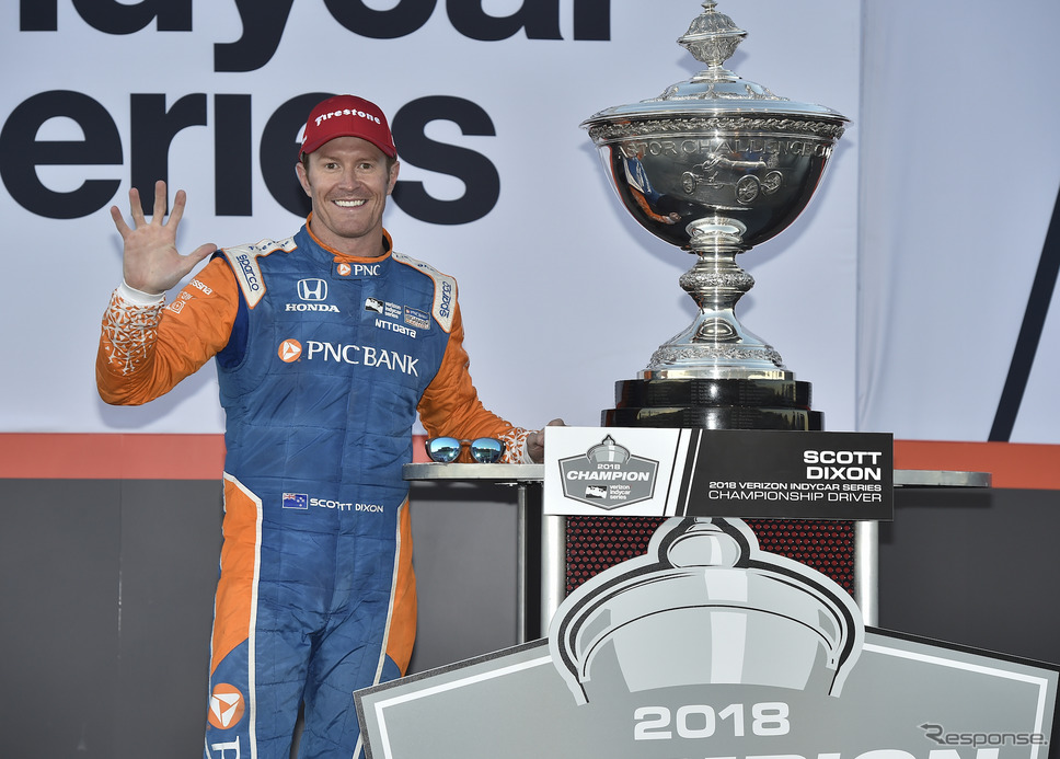 5度目の戴冠を果たしたスコット・ディクソン。《写真提供 INDYCAR》