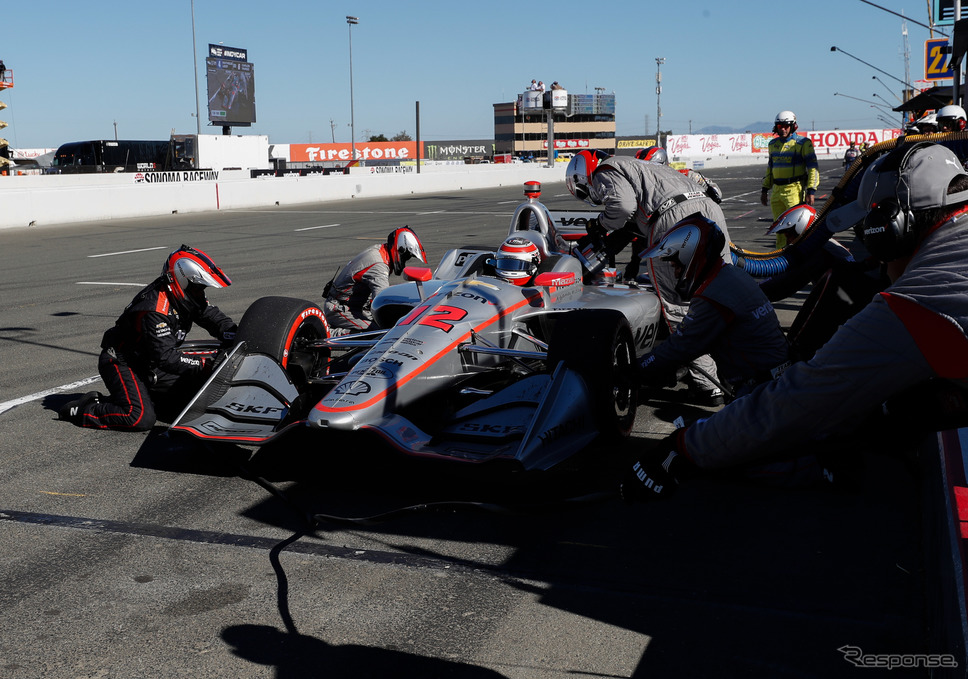 最終戦3位の#12 パワー。《写真提供 INDYCAR》