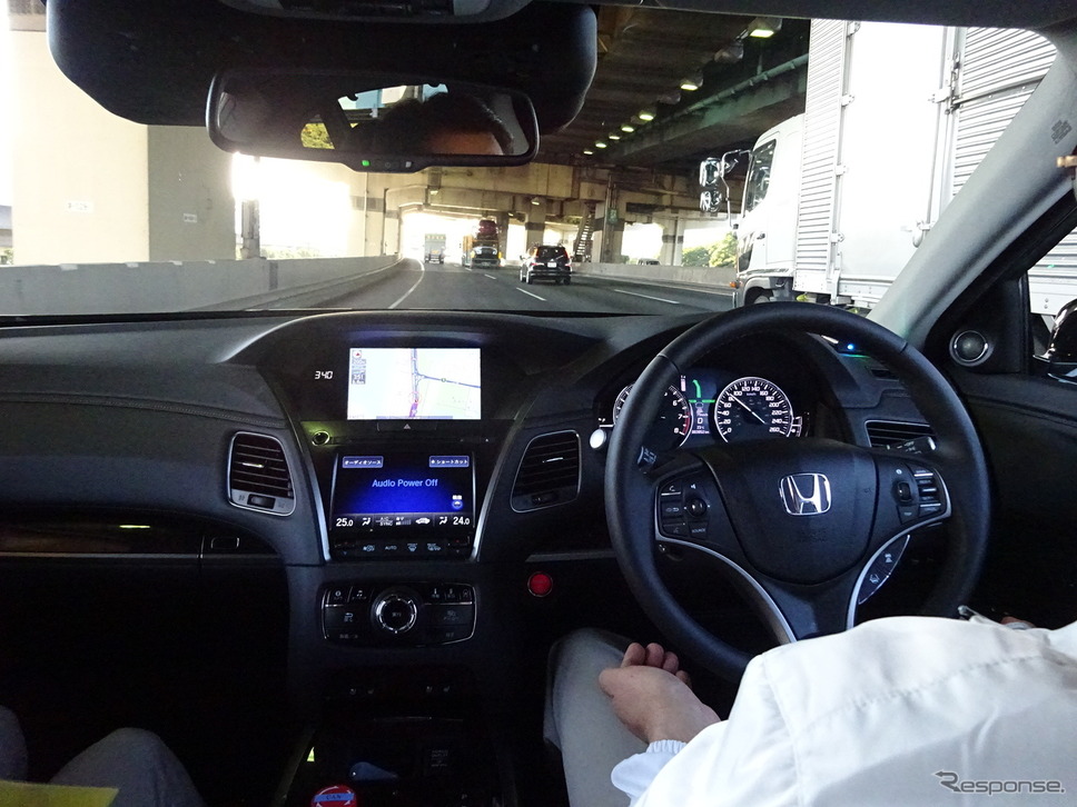 ホンダの自動運転実験車（参考画像）《撮影 池原照雄》