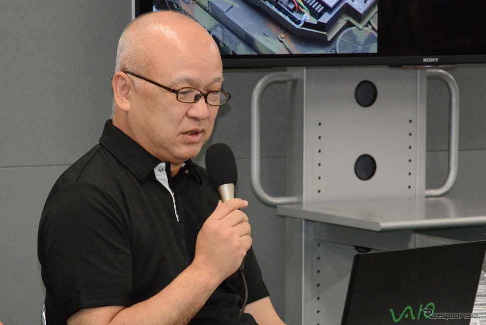 タミヤの荒木茂樹氏《撮影 古庄速人》