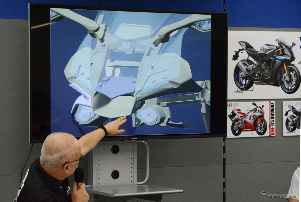 スケールモデルのために作成したR1Mの3D CADデータ《撮影 古庄速人》