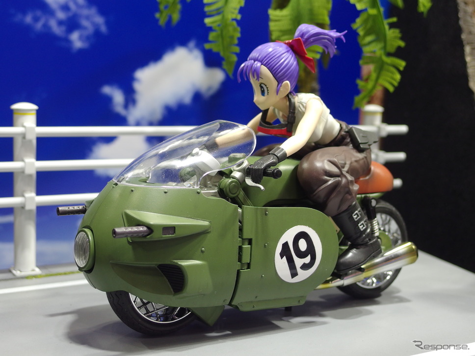 BANDAI SPIRITS、ブルマの可変式No. 19バイク(全日本模型ホビーショー2018)《撮影 高木啓》