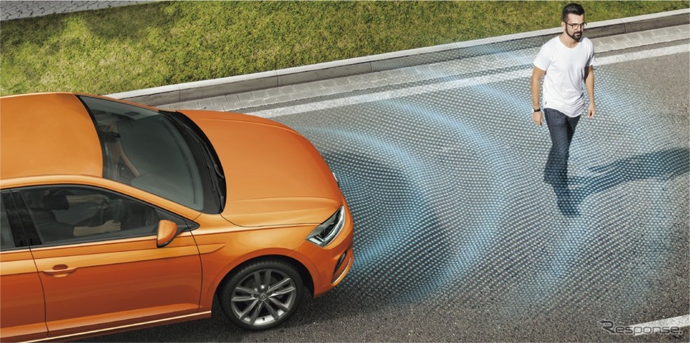 VW ポロ プリクラッシュブレーキシステム“Front Assist”(歩行者検知対応シティエマージェンシーブレーキ機能付)