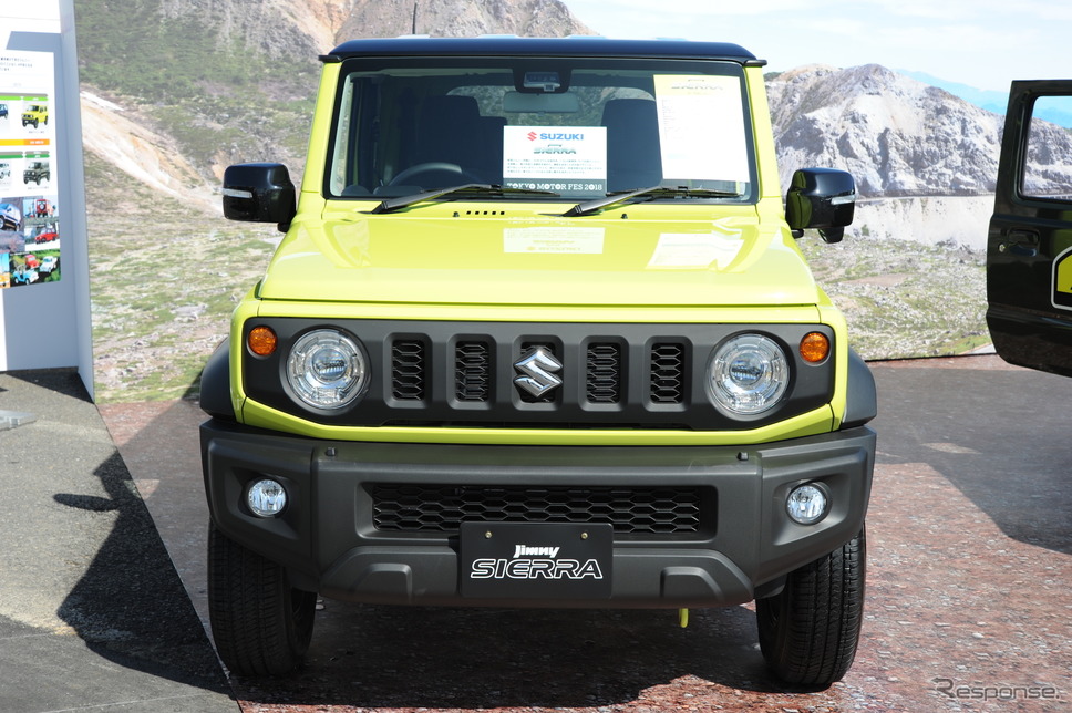 スズキ・ジムニーシエラ（アウトドア車両展示、東京モーターフェス2018）《撮影 安藤貴史》