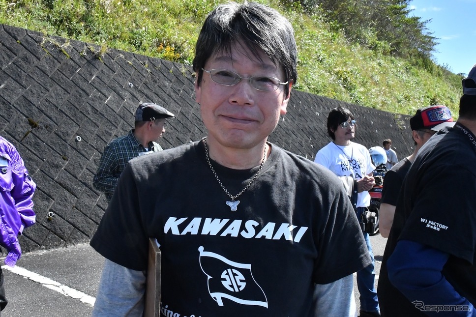 W1愛好会 安池副会長《撮影 青木タカオ》