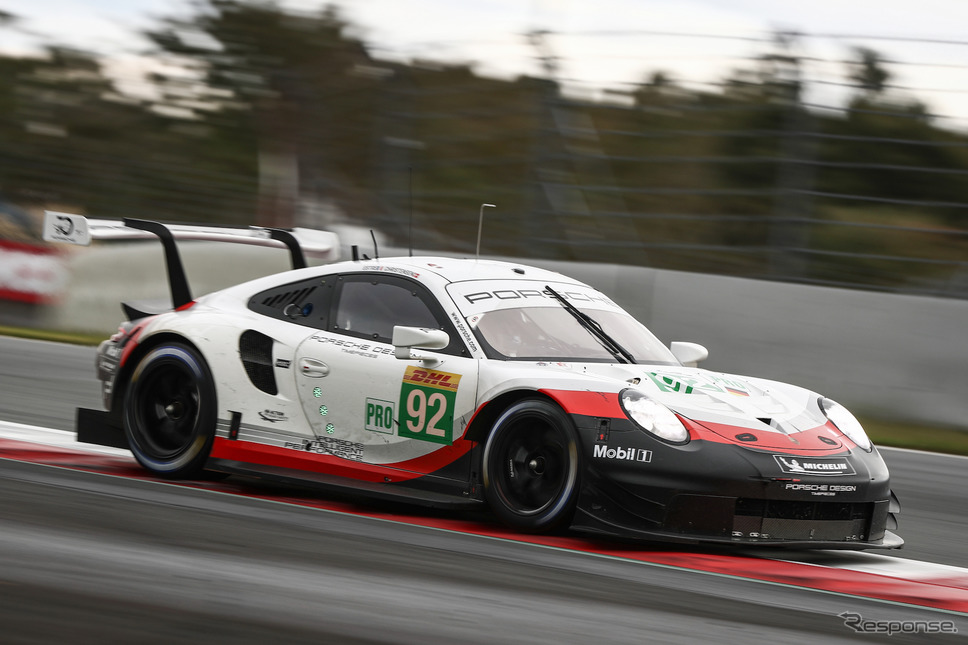 LMGTE-Proクラス優勝の#92 ポルシェ。《撮影 益田和久》