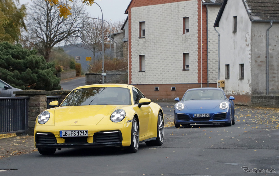 ポルシェ 911 新型スクープ写真《APOLLO NEWS SERVICE》