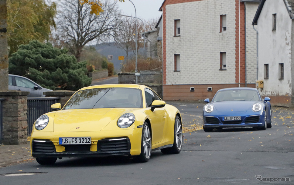 ポルシェ 911 新型スクープ写真《APOLLO NEWS SERVICE》