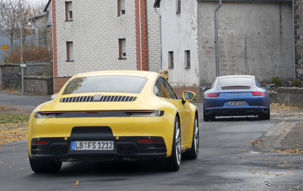 ポルシェ 911 新型スクープ写真《APOLLO NEWS SERVICE》