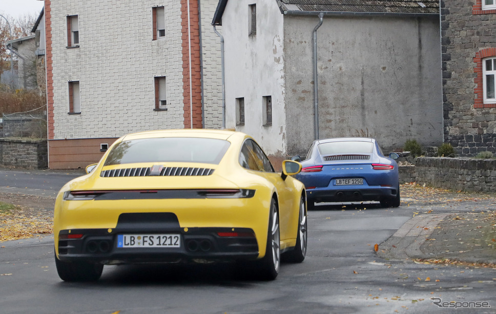 ポルシェ 911 新型スクープ写真《APOLLO NEWS SERVICE》