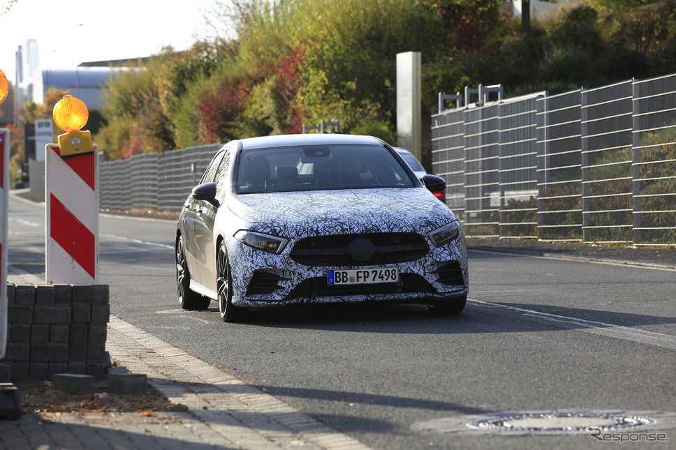 メルセデスAMG A35 セダンスクープ写真《APOLLO NEWS SERVICE》
