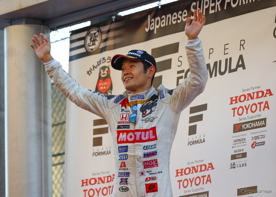 最終戦鈴鹿を制し、2018年SF王者となった山本尚貴。《撮影 益田和久》