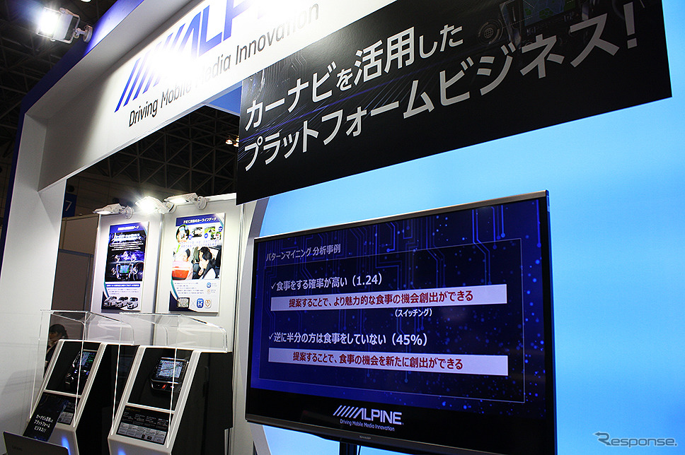 アルパインマーケティング(ビッグデータ活用展、幕張メッセ 10月24〜26日)《撮影 大野雅人(GazinAirlines)》