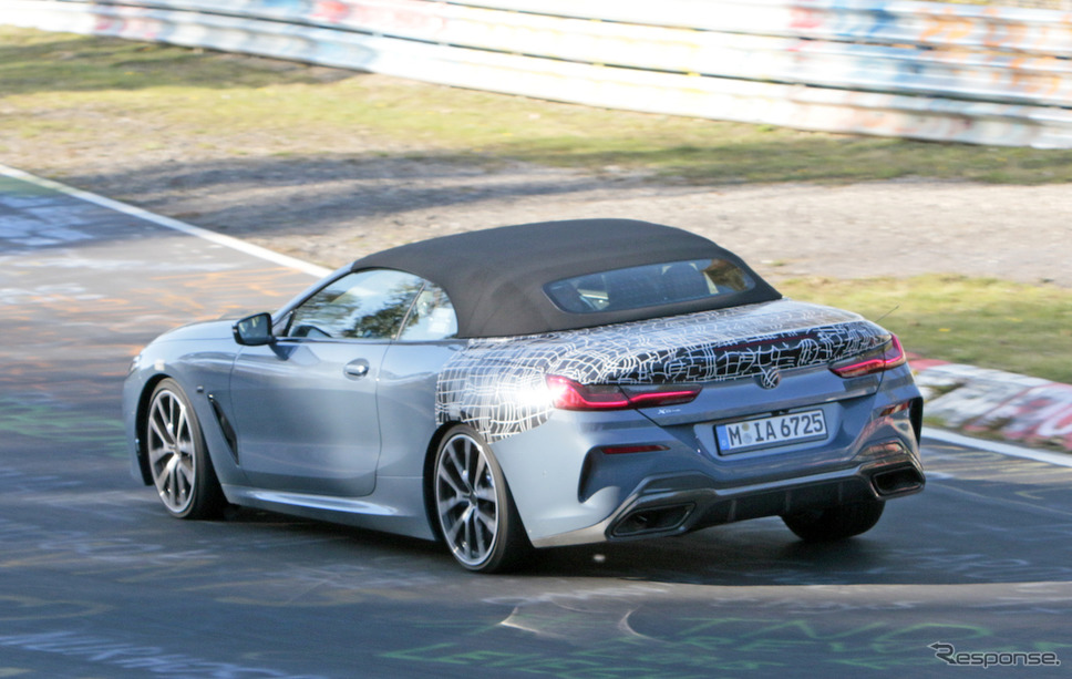 BMW 8シリーズカブリオレ(M850i xDrive カブリオレ Mパフォーマンス)スクープ写真《APOLLO NEWS SERVICE》