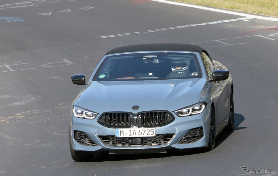 BMW 8シリーズカブリオレ(M850i xDrive カブリオレ Mパフォーマンス)スクープ写真《APOLLO NEWS SERVICE》