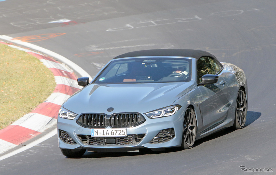 BMW 8シリーズカブリオレ(M850i xDrive カブリオレ Mパフォーマンス)スクープ写真《APOLLO NEWS SERVICE》