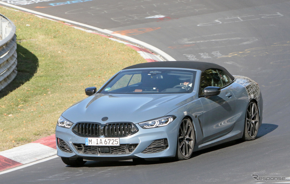 BMW 8シリーズカブリオレ(M850i xDrive カブリオレ Mパフォーマンス)スクープ写真《APOLLO NEWS SERVICE》