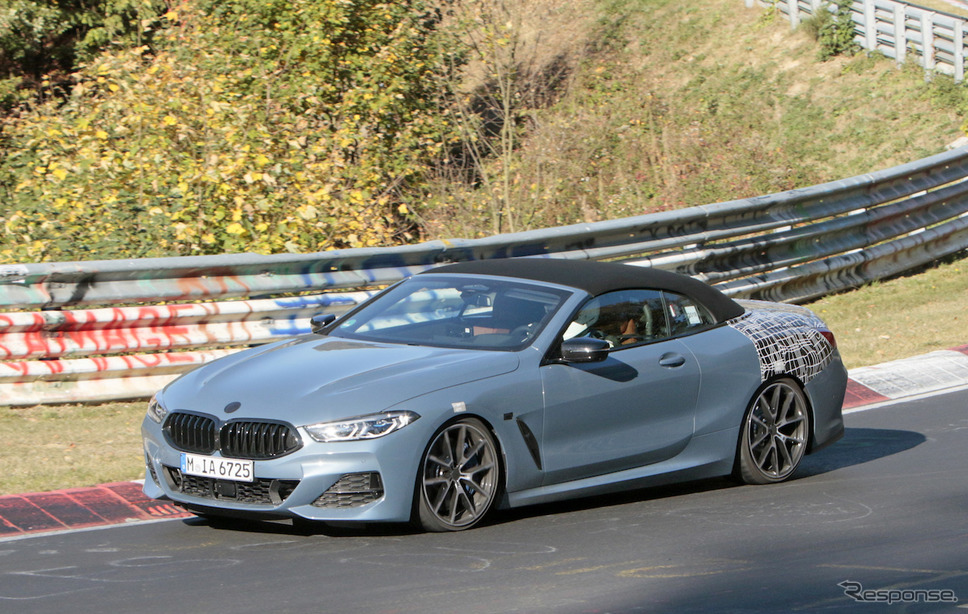 BMW 8シリーズカブリオレ(M850i xDrive カブリオレ Mパフォーマンス)スクープ写真《APOLLO NEWS SERVICE》