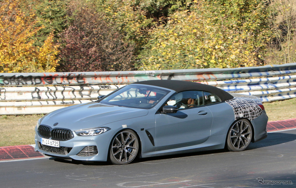 BMW 8シリーズカブリオレ(M850i xDrive カブリオレ Mパフォーマンス)スクープ写真《APOLLO NEWS SERVICE》