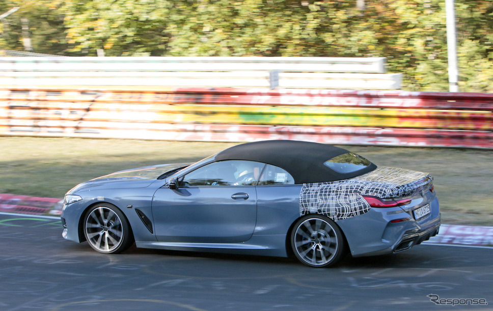 BMW 8シリーズカブリオレ(M850i xDrive カブリオレ Mパフォーマンス)スクープ写真《APOLLO NEWS SERVICE》