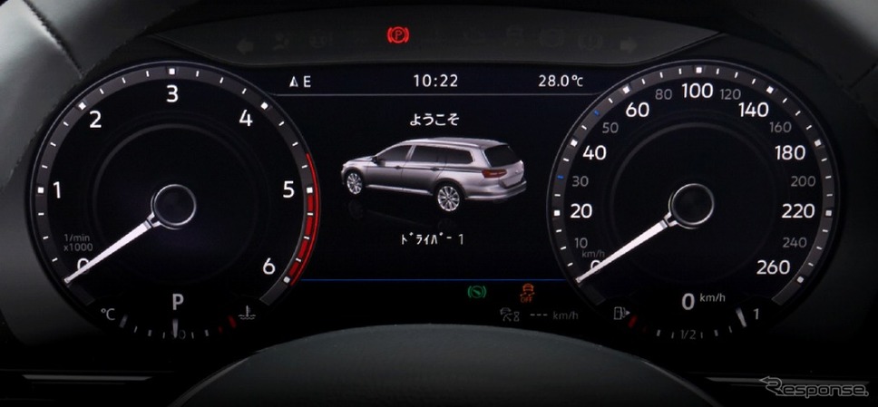 VWパサート・オールトラック TDI 4モーション アドバンス デジタルメータークラスター“Active Info Display"