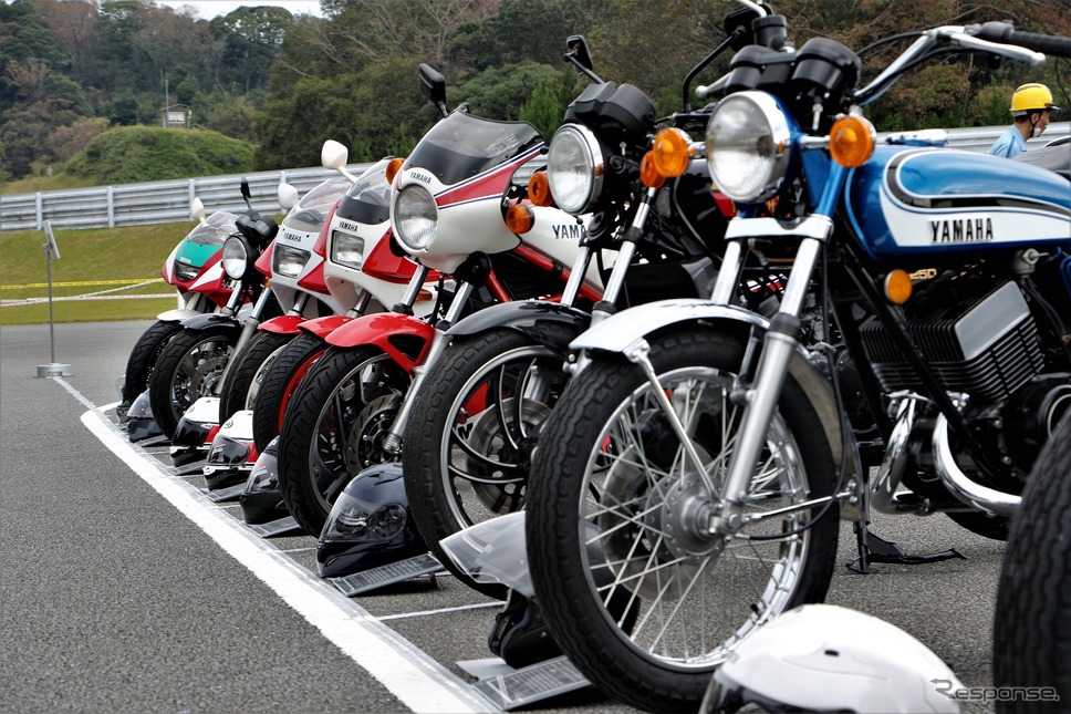 ヤマハ歴史車輌デモ走行会・見学会2018《撮影 内田千鶴子》