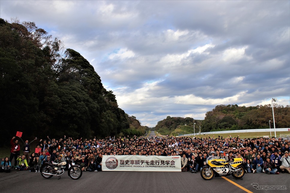 ヤマハ歴史車輌デモ走行会・見学会2018《撮影 内田俊一》