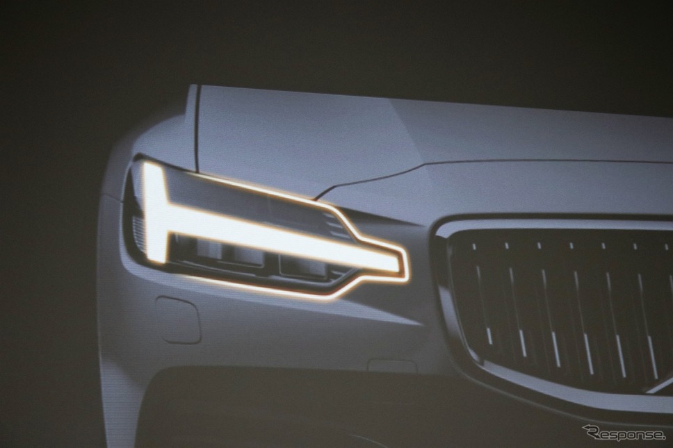 ボルボ V60のヘッドランプ《撮影 内田俊一》