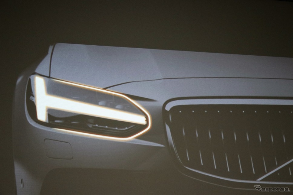 ボルボ V90のヘッドランプ《撮影 内田俊一》