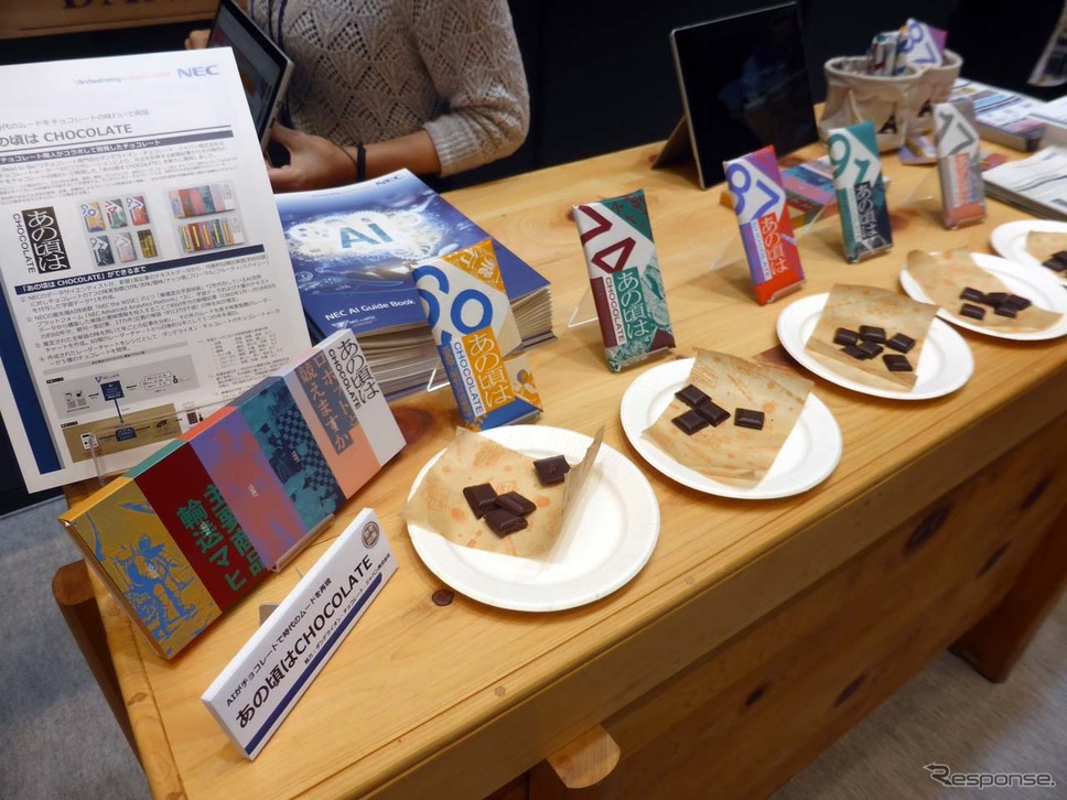 AIを活用したコラボレーション「あの頃はCHOCOLATE」