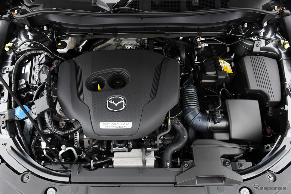 マツダ CX-8 改良新型に搭載される2.5リットル直噴ターボエンジ「SKYACTIV-G 2.5T」《撮影 中野英幸》