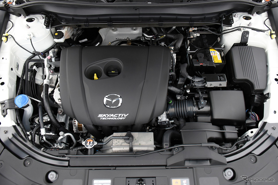 マツダ CX-8 改良新型に搭載される2.5リットル自然吸気エンジン「SKYACTIV-G 2.5」《撮影 中野英幸》