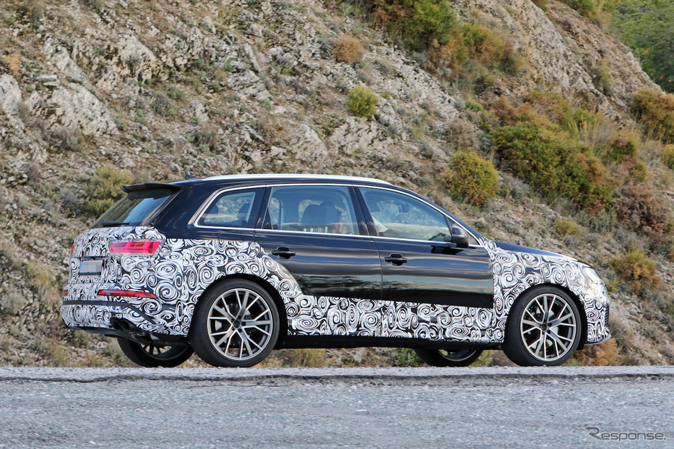 アウディ SQ7 改良新型スクープ写真《APOLLO NEWS SERVICE》