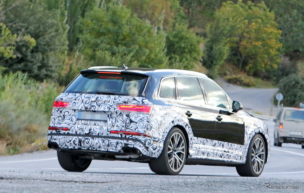 アウディ SQ7 改良新型スクープ写真《APOLLO NEWS SERVICE》