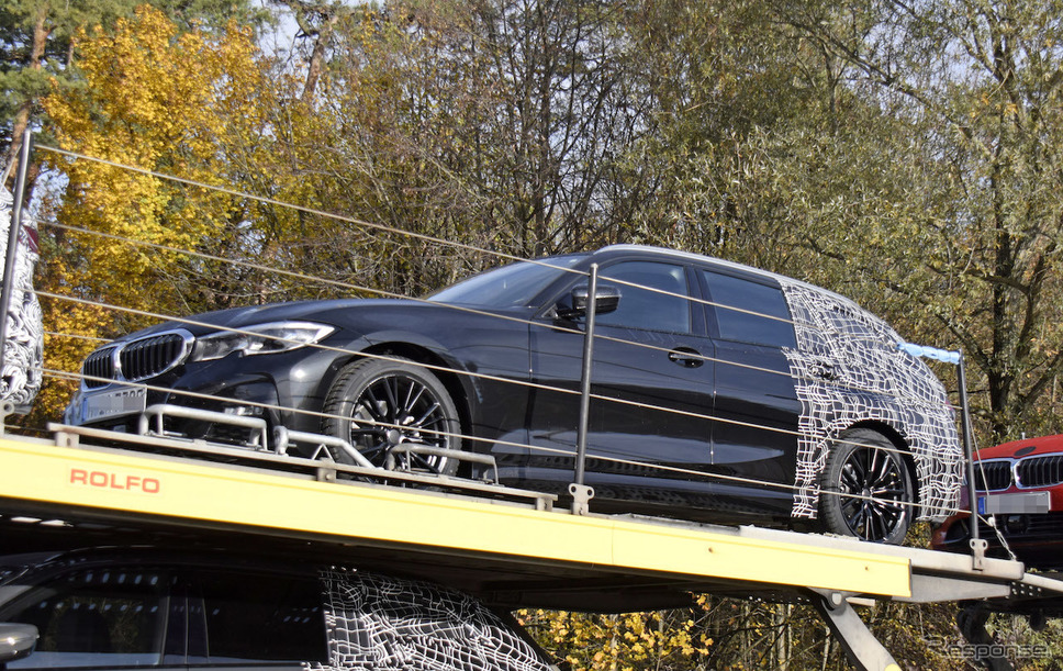 BMW 3シリーズツーリング 次期型スクープ写真《APOLLO NEWS SERVICE》