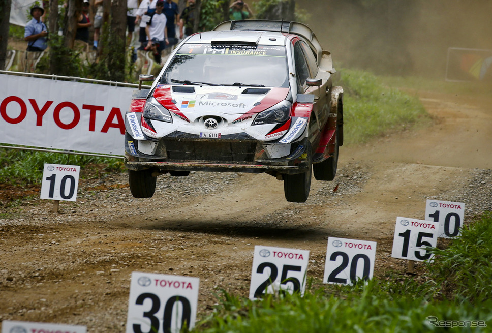 最終戦を制した#7 ラトバラ(トヨタ)。《写真提供 TOYOTA》