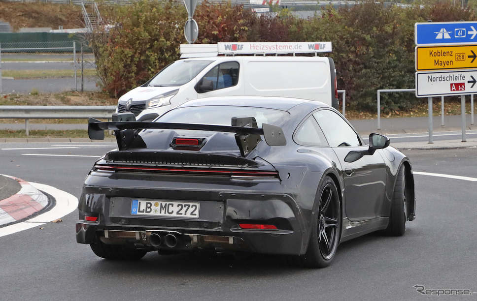 ポルシェ 911 GT3 スクープ写真《APOLLO NEWS SERVICE》