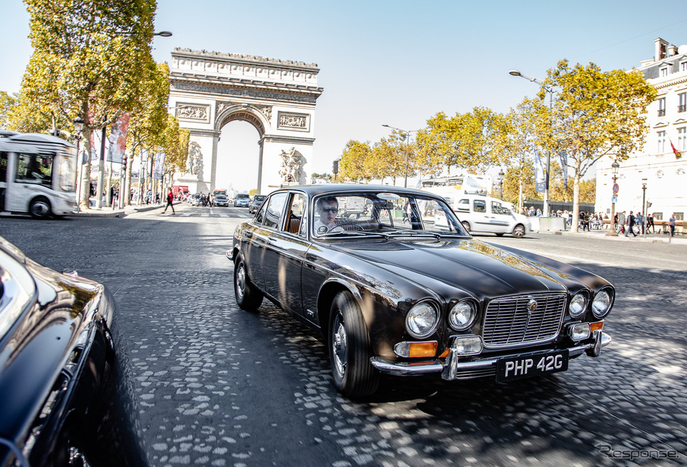 ジャガーXJの50周年を記念し企画されたドライブツアー“Jaguar XJ Historic Convoy to Paris”に参加した