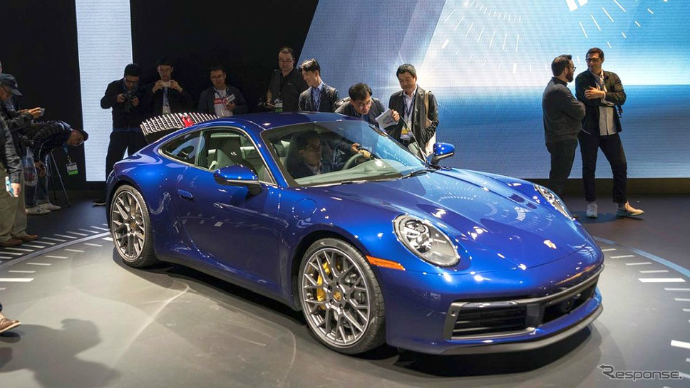 ポルシェ911新型(ロサンゼルスモーターショー2018)《撮影 工藤貴宏》