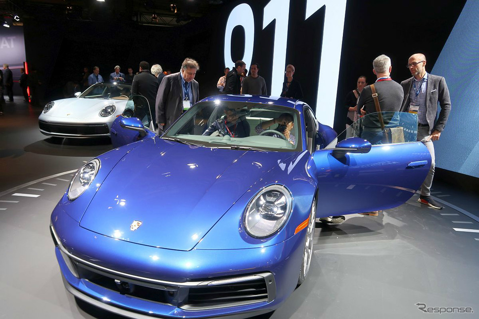 ポルシェ911新型(ロサンゼルスモーターショー2018)《撮影 工藤貴宏》